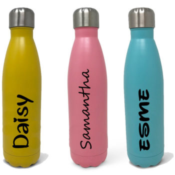Personalised Stainless Steel Water Bottle - 500ml / 17oz