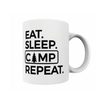 Eat, Sleep, Camp, Repeat Mug