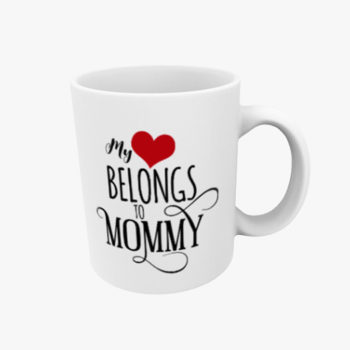 Heart Belongs to Mummy Mug