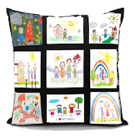 9 Panel Personalised Cushion - Image 2