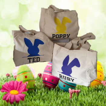 Easter Bunny Mini Tote Bags